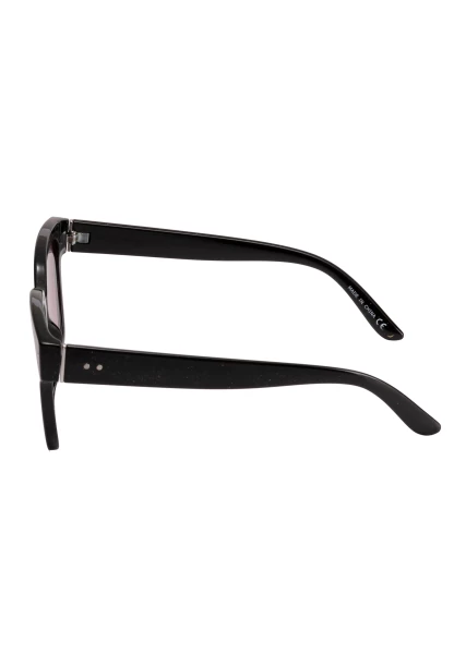 Leslii Sonnenbrille Big Retro Damen Sunglasses Designerbrille in Schwarz 50% Rabatt mit kostenlosem Versand