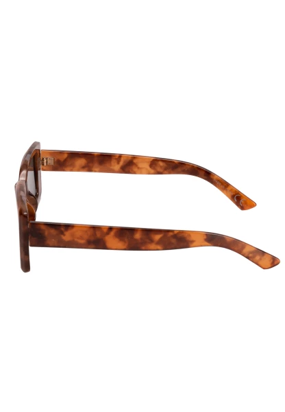 Leslii Sonnenbrille 90ies eckige Brille Damen Sunglasses Designerbrille in Braun Speichern exportieren