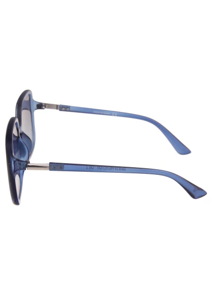 Leslii Sonnenbrille Damen Square eckig blaue Designerbrille Sunglasses Kunststoff Metall Blau 50% Rabatt für begrenzte Zeit