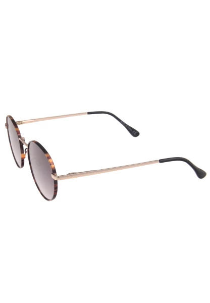 Leslii Sonnenbrille Damen schwarze Boho-Brille Muster Designerbrille Sunglasses Metall Gold Schwarz Online