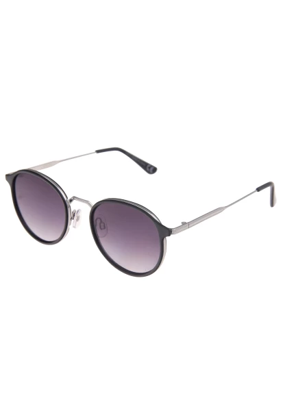 Leslii Sonnenbrille Damen Small schwarze Sonnenbrille Designerbrille Sunglasses Metall Schwarz Silbe Verkauf
