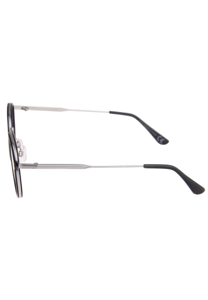 Leslii Sonnenbrille Damen Small schwarze Sonnenbrille Designerbrille Sunglasses Metall Schwarz Silbe Verkauf