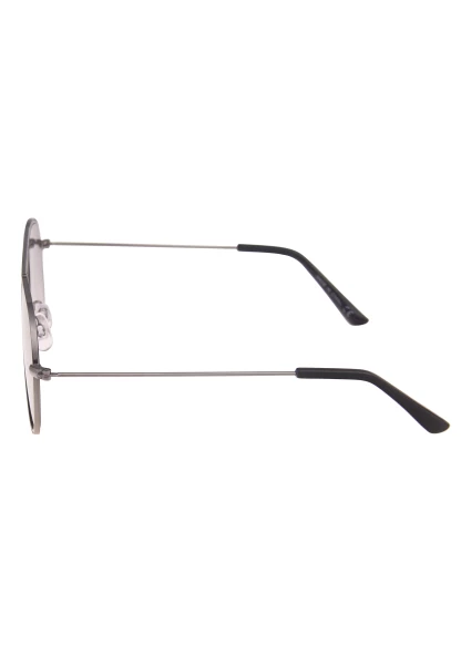 Leslii Sonnenbrille Damen Piloten-Brille Doppelsteg Designerbrille Sunglasses Metall Schwarz Silber Blitzverkäufe