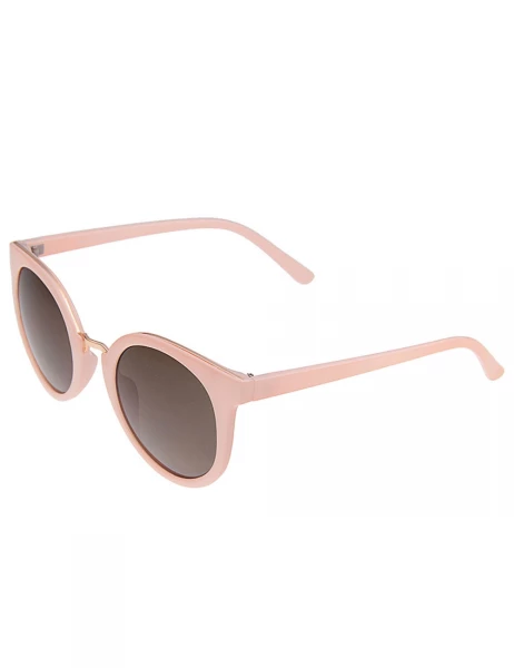 Leslii Sonnenbrille Damen Classic-Look Designerbrille Sunglasses Rosa Kunststoff Günstig kaufen
