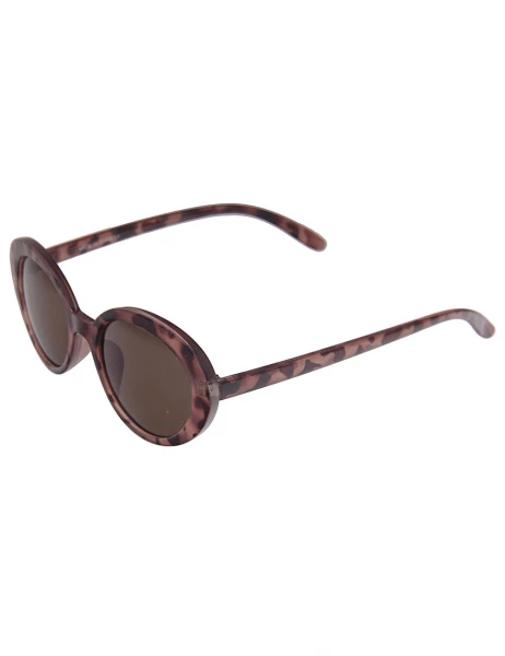 Leslii Sonnenbrille Retro Horn-Look Damen Sunglasses Designerbrille in Braun Flash Sale