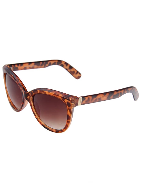 Leslii Sonnenbrille Classic Fashion Horn-Look in Braun Saisonschlussverkauf