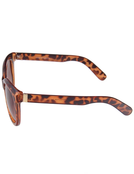 Leslii Sonnenbrille Classic Fashion Horn-Look in Braun Saisonschlussverkauf