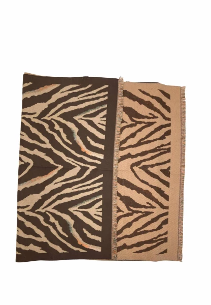 Leslii Schal mit Zebra-Muster Coffee Braun Valentinstagsangebot