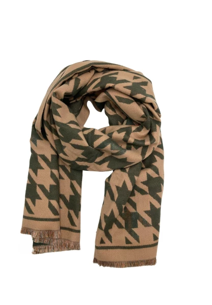 Leslii Schal mit Pepita-Muster Oliv Beige Exklusive Angebote