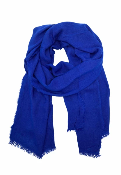 Leslii Schal Uni Viskose Bambus Natur-Schal nachhaltig Bamboo Indoor Schal Electric Blue Tiefpreis