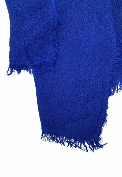 Leslii Schal Uni Viskose Bambus Natur-Schal nachhaltig Bamboo Indoor Schal Electric Blue Tiefpreis