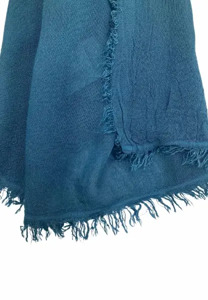 Leslii Schal Uni Viskose Bambus Natur-Schal einfarbig nachhaltig Bamboo Indoor Schal Petrol Letzte 2 Tage