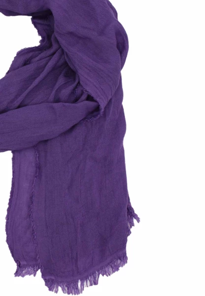 Leslii Schal Uni Viskose Bambus Natur-Schal lila Schal einfarbig nachhaltig Bamboo Lavendel Sonderangebot der Fabrik