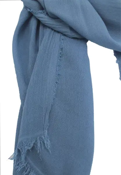 Leslii Schal Uni Viskose Bambus Natur-Schal hellblau Schal einfarbig nachhaltig Bamboo Blau Clearance-Verkauf