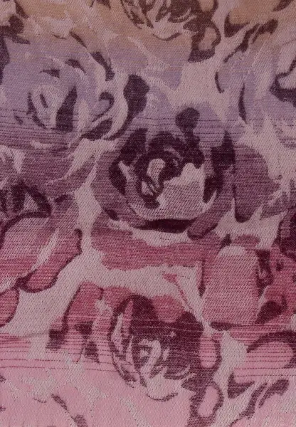 -50% SALE Leslii Schal Blumen-Muster Rosen gemusterter Fransen-Schal Muster-Schal in Pink Lila Verkauf