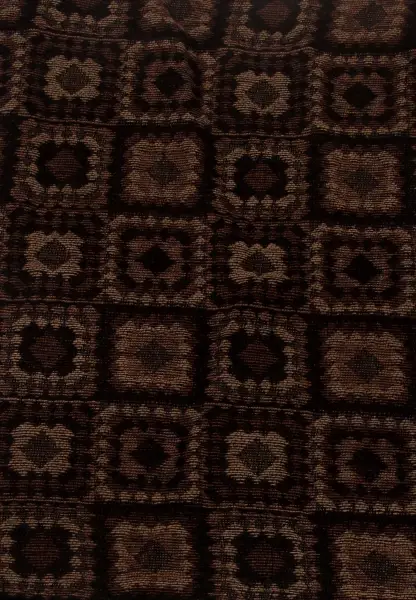 -50% SALE Leslii Schal Kachel-Muster brauner Muster-Schal Fransen-Schal gemustert in Camel Braun Günstiger Verkauf