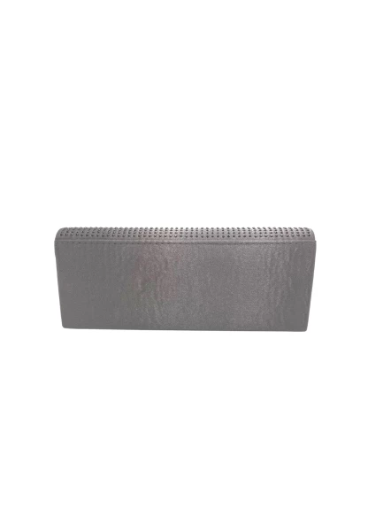 Leslii Clutch Handtasche Glitzer Steinchen in Grau Heißer Verkauf