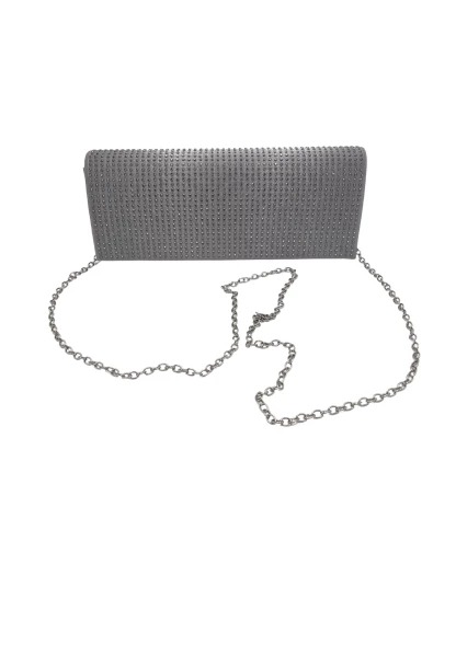 Leslii Clutch Handtasche Glitzer Steinchen in Grau Heißer Verkauf