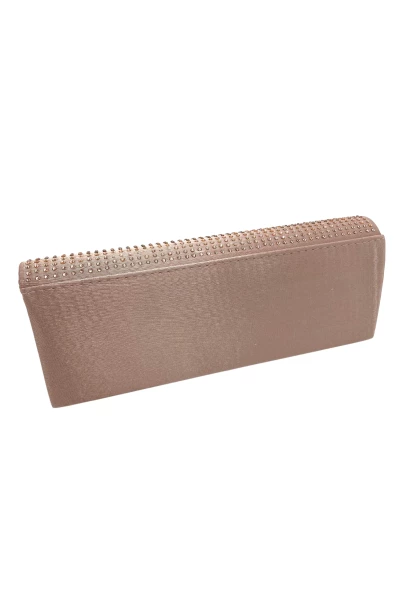 Leslii Clutch Handtasche Glitzer Steinchen in Nude Top Angebot