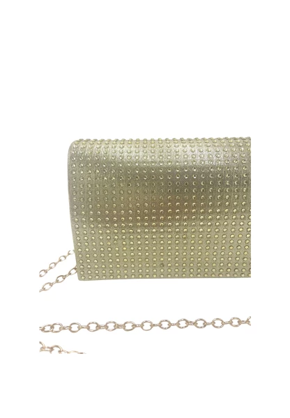 Leslii Clutch Handtasche Glitzer Steinchen in Gold Zeitlich begrenztes Angebot