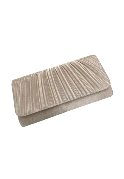 Leslii Clutch Handtasche Elegant in Creme Weiß Blitzangebot
