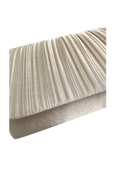 Leslii Clutch Handtasche Elegant in Creme Weiß Blitzangebot