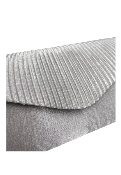 Leslii Clutch Handtasche Schimmer in Grau Bestseller