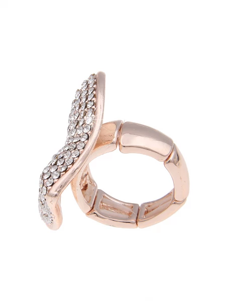Leslii Sale Ring Statement Herz Strass - 21/rose gold zollfrei