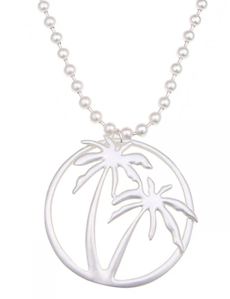 -50% SALE Leslii Lange Halskette Summer Feeling in Silber Verkauf