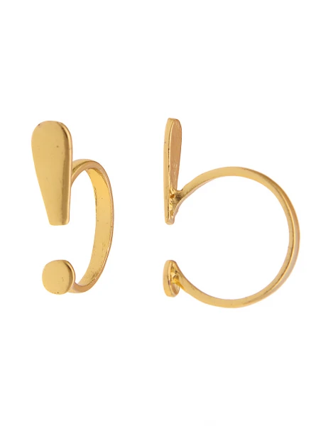 -50% SALE Leslii Damenring Simple Look aus Metalllegierung Größe 17mm 18mm oder 19mm in Gold Versandkostenfrei