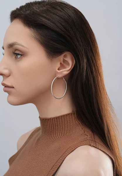 Leslii Ohrringe Creolen Classic in Silber Bis zu 50% Rabatt