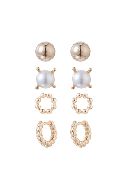 Leslii Ohrring Set Gold Cyber Monday