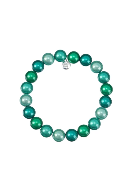 Leslii Reflective Pearl Perlen-Armband Magic 3D-Effekt Ø 10mm in Türkis Online Shopping