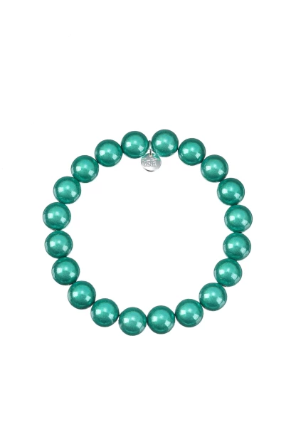 Leslii Reflective Pearl Perlen-Armband Magic 3D-Effekt Ø 10mm in Türkis Muttertagsangebot
