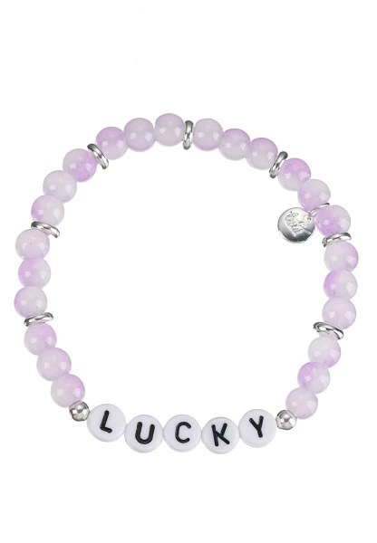 Leslii Armband Lucky Stretch in Lila Valentinstagsangebot