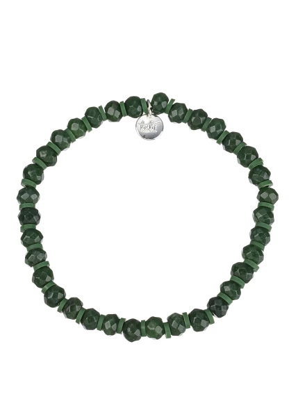 Leslii Armband Glasperlen in Khaki Grün Neueste Mode