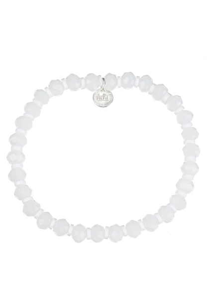 Leslii Armband Glasperlen in Weiß Zeitlich begrenztes Angebot