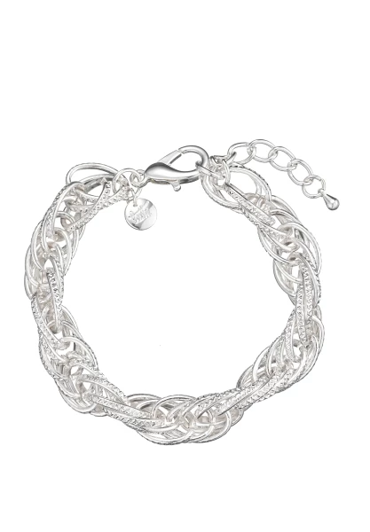 Leslii Statement Armband mit Gliedern in Silber Letzte 2 Tage