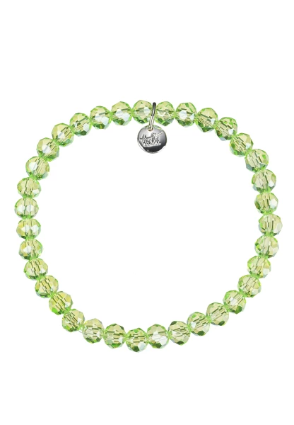 Leslii Damen-Armband Kate Kristall Glasperlen dehnbar Grün Bis zu 55% Rabatt