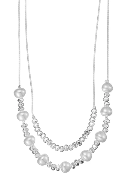 Leslii kurze Layering Kette Pearls Silber Fabrikpreis