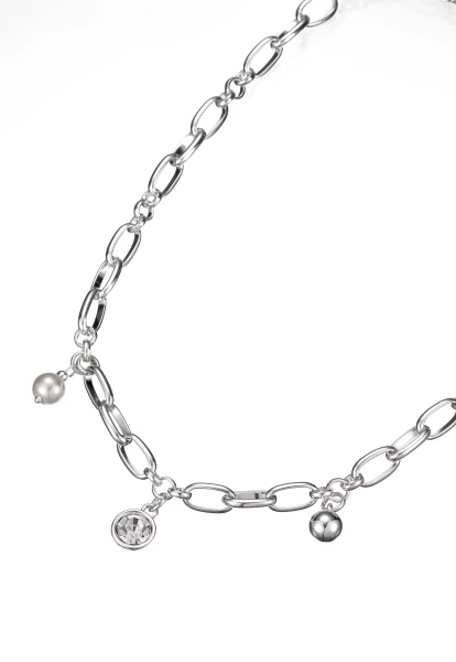 Leslii kurze Halskette silber Kristall Sonderangebot