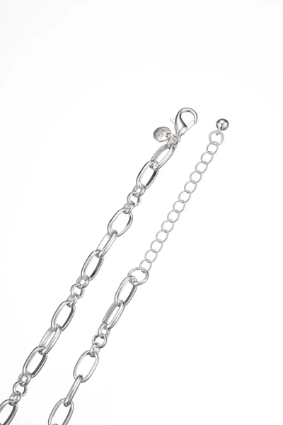 Leslii kurze Halskette silber Kristall Sonderangebot