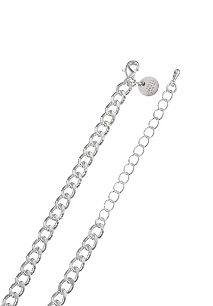 Leslii kurze Halskette Silberglieder Sterling Silber Glaskristalle Versandkostenfrei