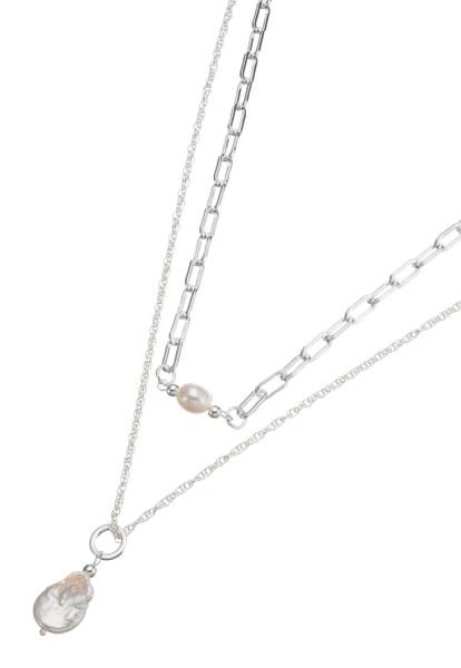 Leslii kurze Layering-Kette mit Süßwasserperlen Online Shopping