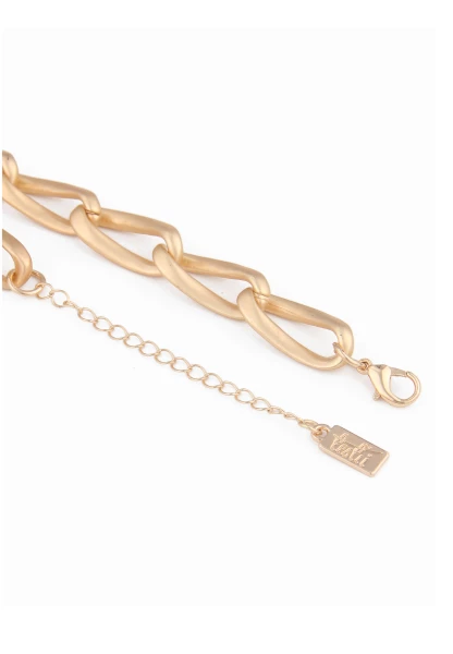 Leslii Kurze Halskette Statement Glieder Gold Preisnachlass