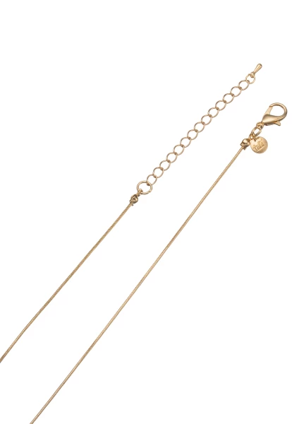 Leslii Lange Halskette Naturstein Tropfen Blau Gold Weihnachtsangebot