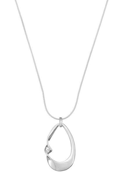 Leslii lange Halskette Spiraldrop | Silber Muttertagsangebot