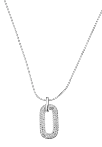 Leslii kurze Schlangenkette Strassoval | Silber Vatertagsangebot