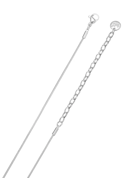 Leslii kurze Schlangenkette Strassoval | Silber Vatertagsangebot
