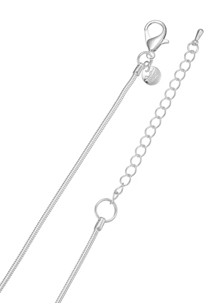 Leslii lange Schlangenkette Scheibenanhänger | Silber Top Angebot